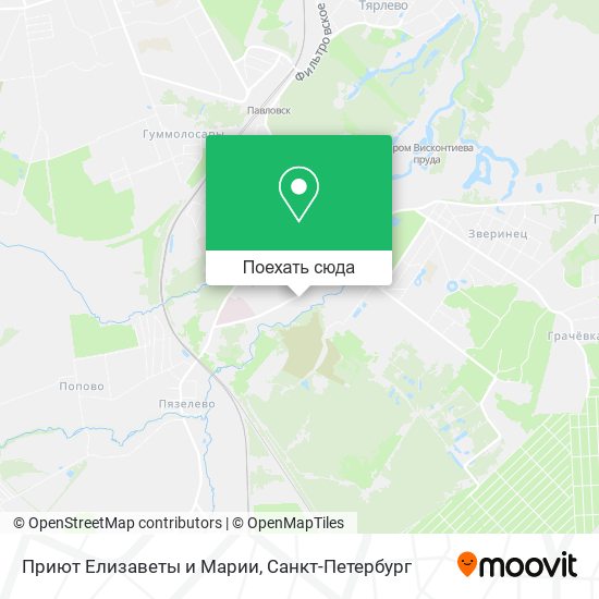 Карта Приют Елизаветы и Марии