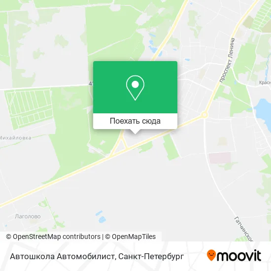 Карта Автошкола Автомобилист