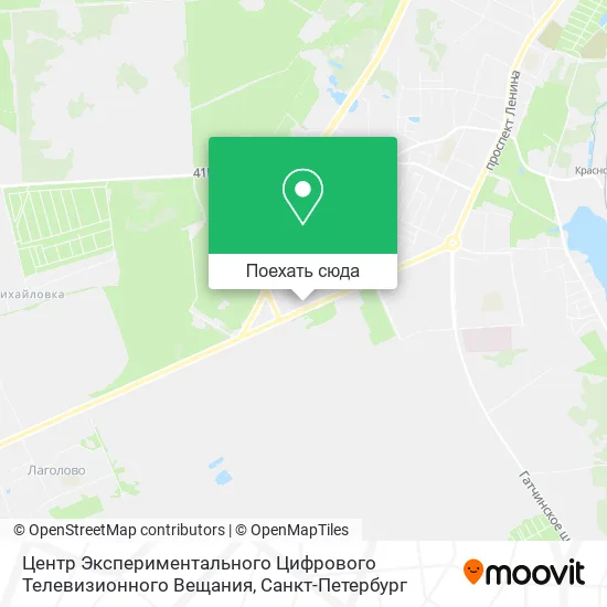 Карта Центр Экспериментального Цифрового Телевизионного Вещания