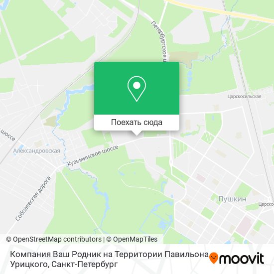 Карта Компания Ваш Родник на Территории Павильона Урицкого