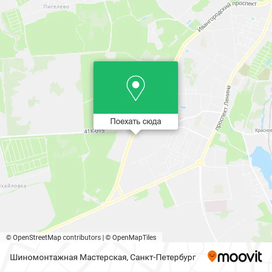Карта Шиномонтажная Мастерская