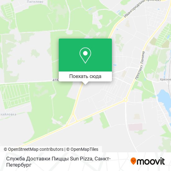 Карта Служба Доставки Пиццы Sun Pizza