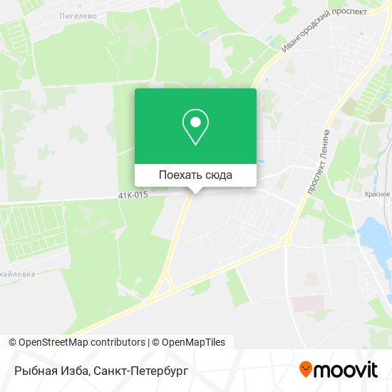 Карта Рыбная Изба