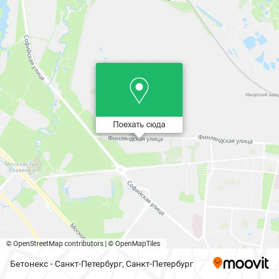 Карта Бетонекс - Санкт-Петербург
