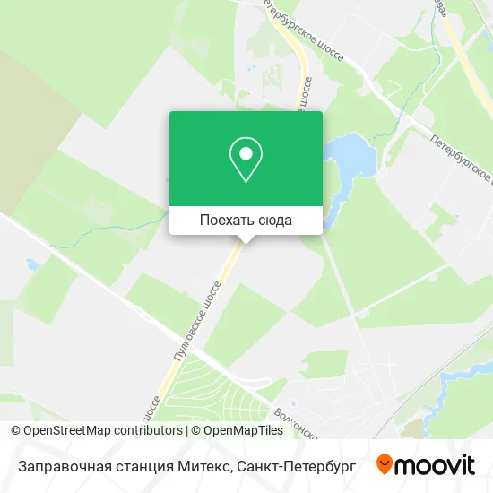Карта Заправочная станция Митекс