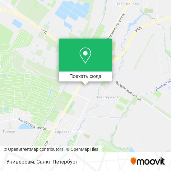 Карта Универсам