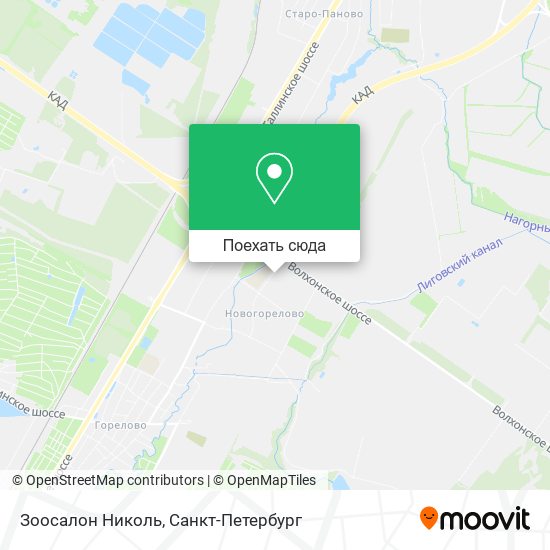 Карта Зоосалон Николь