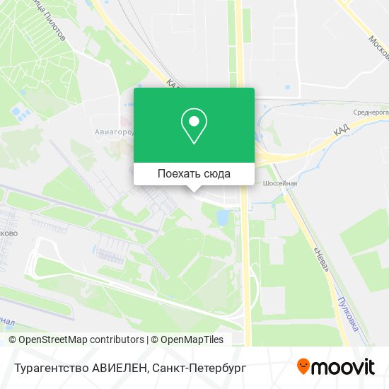 Карта Турагентство АВИЕЛЕН