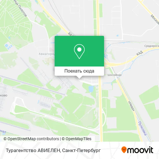 Карта Турагентство АВИЕЛЕН