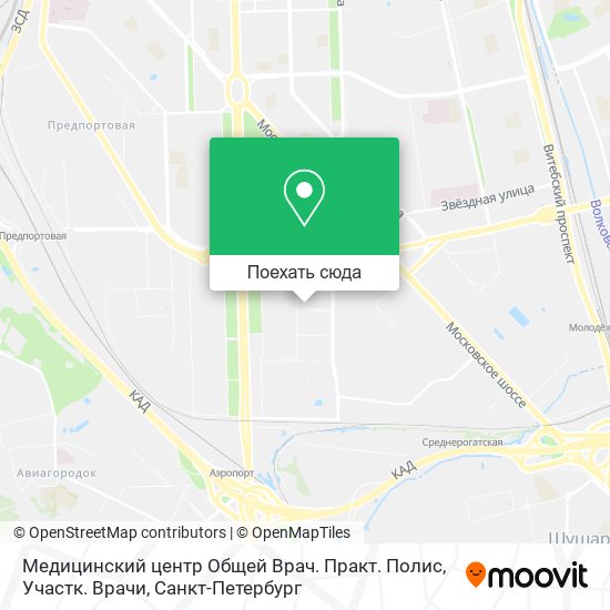 Карта Медицинский центр Общей Врач. Практ. Полис, Участк. Врачи