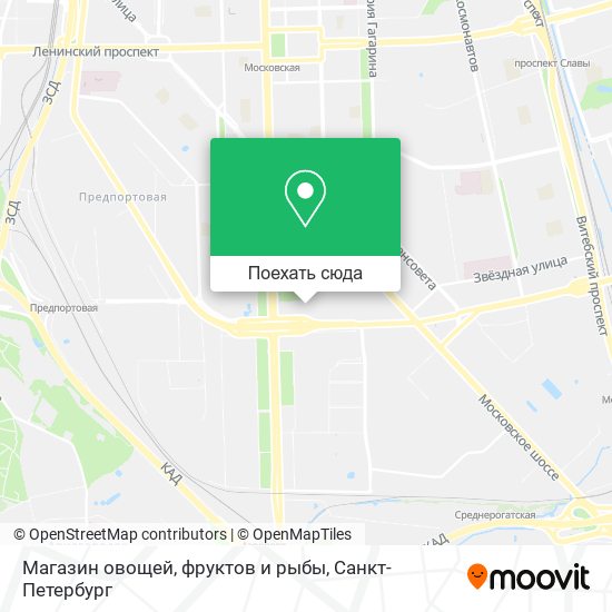Карта Магазин овощей, фруктов и рыбы