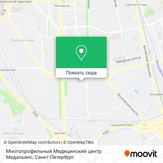 Карта Многопрофильный Медицинский центр Медальянс