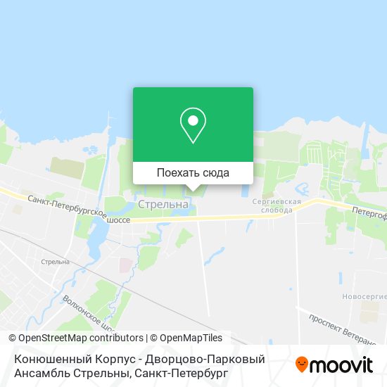 Карта Конюшенный Корпус - Дворцово-Парковый Ансамбль Стрельны