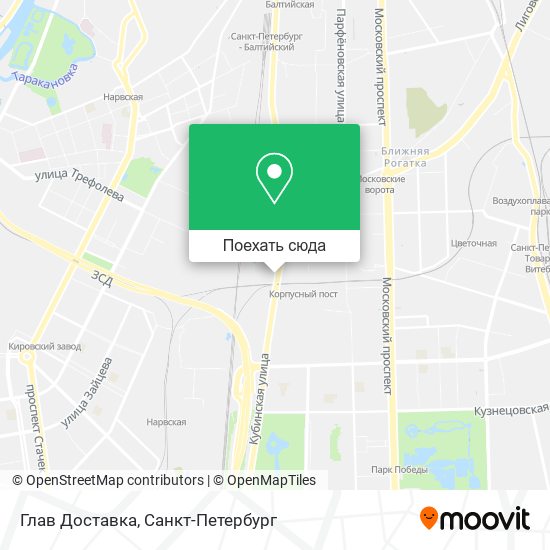 Карта Глав Доставка