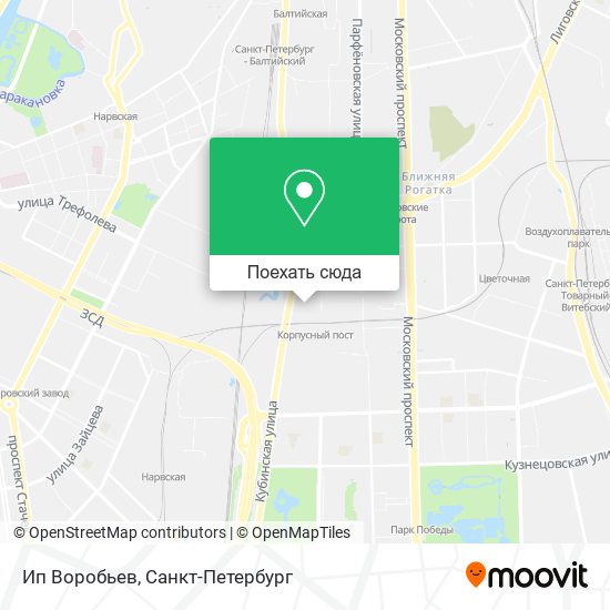 Карта Ип Воробьев