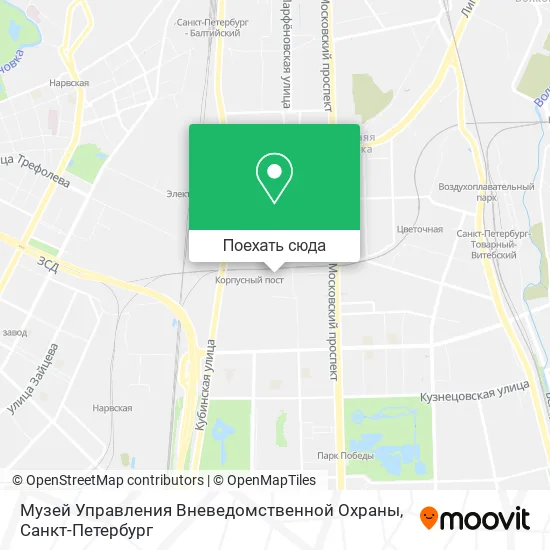 Карта Музей Управления Вневедомственной Охраны