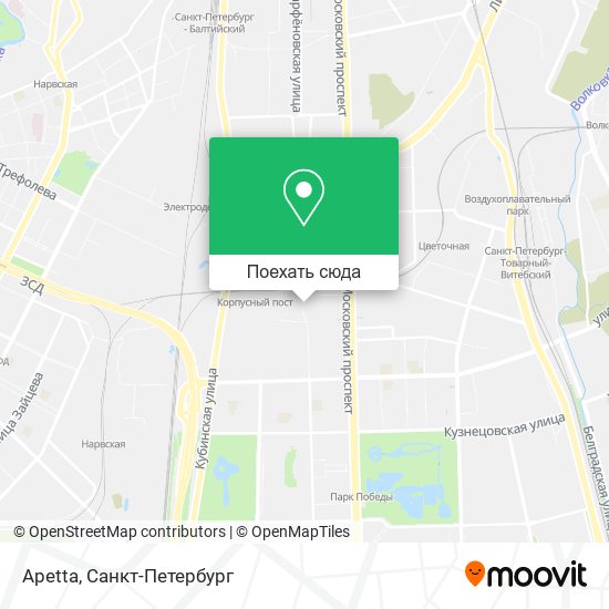 Карта Apetta