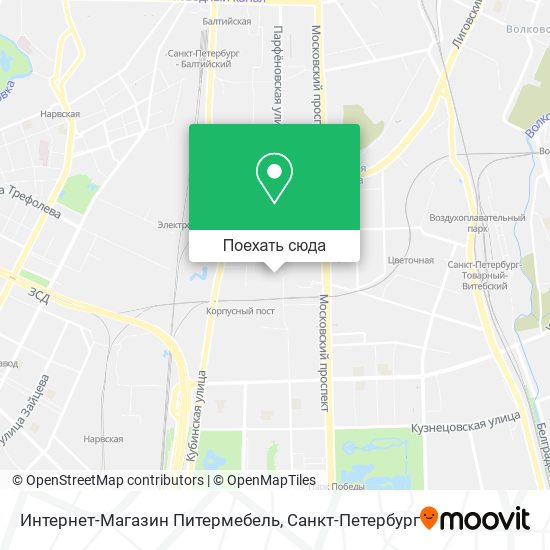 Карта Интернет-Магазин Питермебель