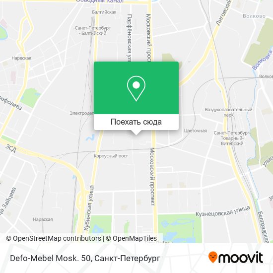 Карта Defo-Mebel Mosk. 50