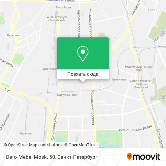 Карта Defo-Mebel Mosk. 50