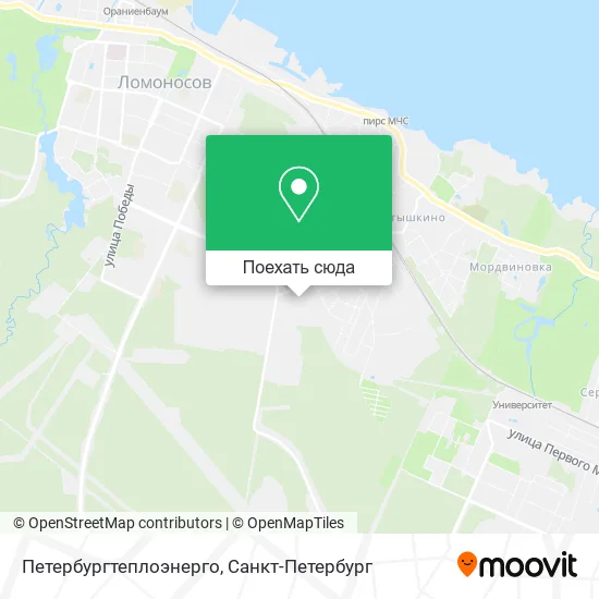 Карта Петербургтеплоэнерго