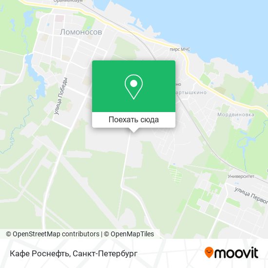 Карта Кафе Роснефть