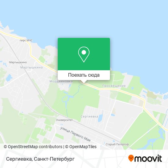Карта Сергиевка