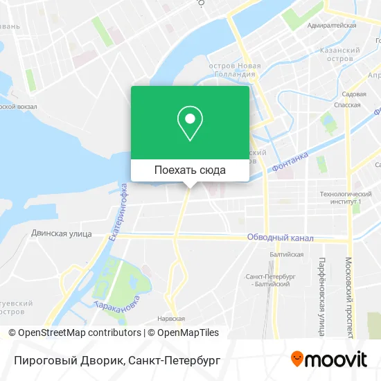 Карта Пироговый Дворик