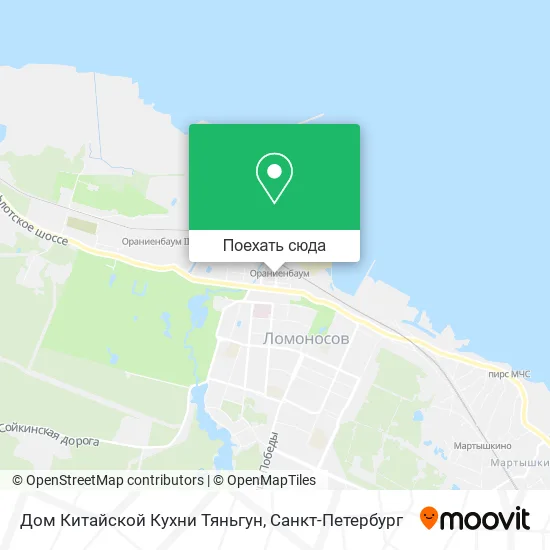 Карта Дом Китайской Кухни Тяньгун