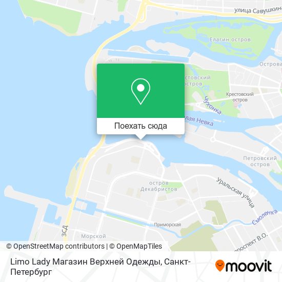 Карта Limo Lady Магазин Верхней Одежды