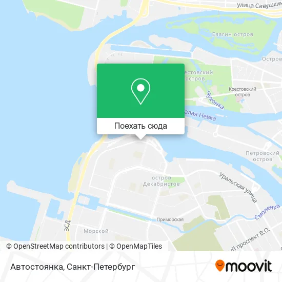 Карта Автостоянка