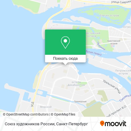 Карта Союз художников России