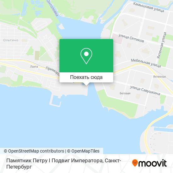 Карта Памятник Петру I Подвиг Императора