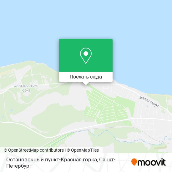Карта Остановочный пункт-Красная горка