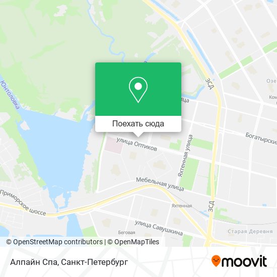 Карта Алпайн Спа