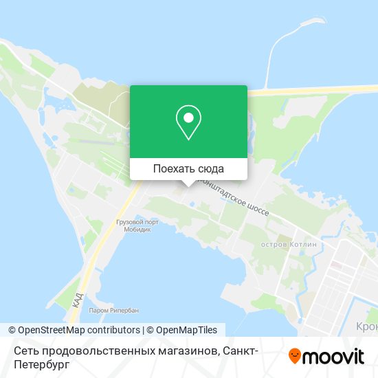 Карта Сеть продовольственных магазинов