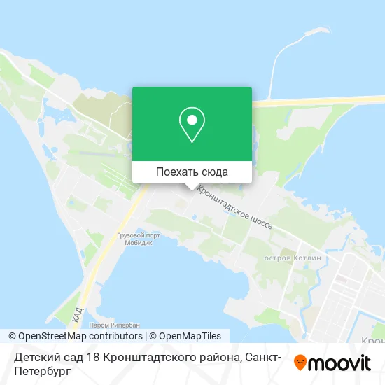 Карта Детский сад 18 Кронштадтского района