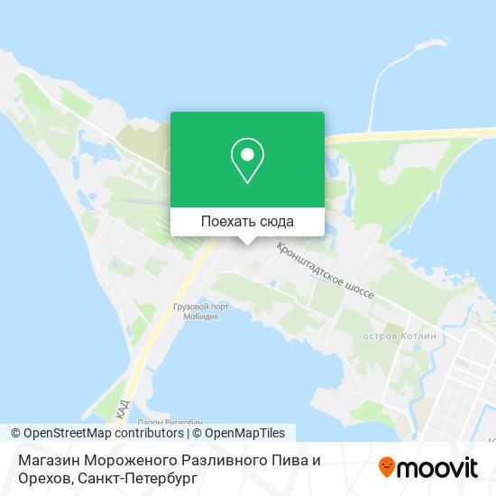 Карта Магазин Мороженого Разливного Пива и Орехов
