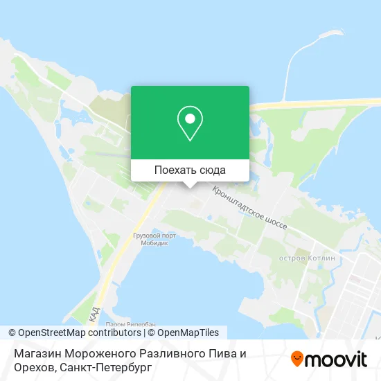 Карта Магазин Мороженого Разливного Пива и Орехов