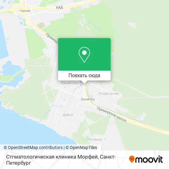 Карта Стгматологическая клиника Морфей