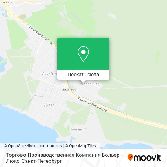 Карта Торгово-Производственная Компания Вольер Люкс