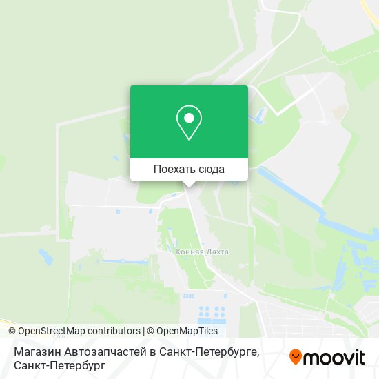 Карта Магазин Автозапчастей в Санкт-Петербурге