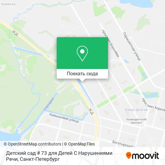 Карта Детский сад # 73 для Детей С Нарушениями Речи
