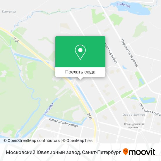 Карта Московский Ювелирный завод