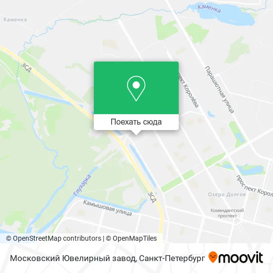 Карта Московский Ювелирный завод