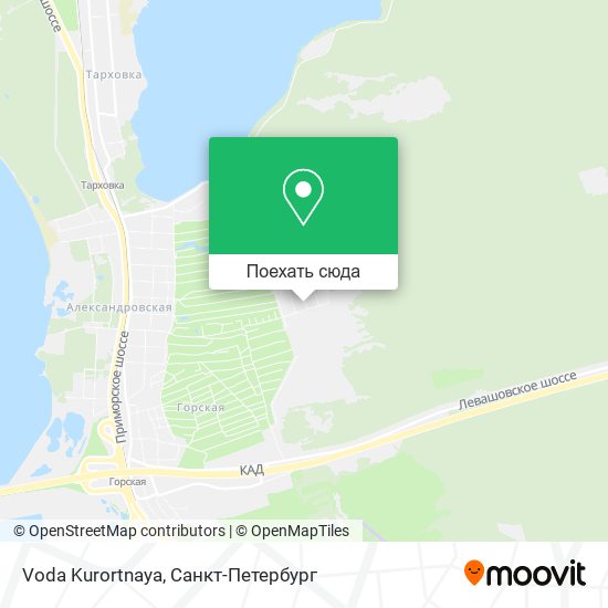 Карта Voda Kurortnaya