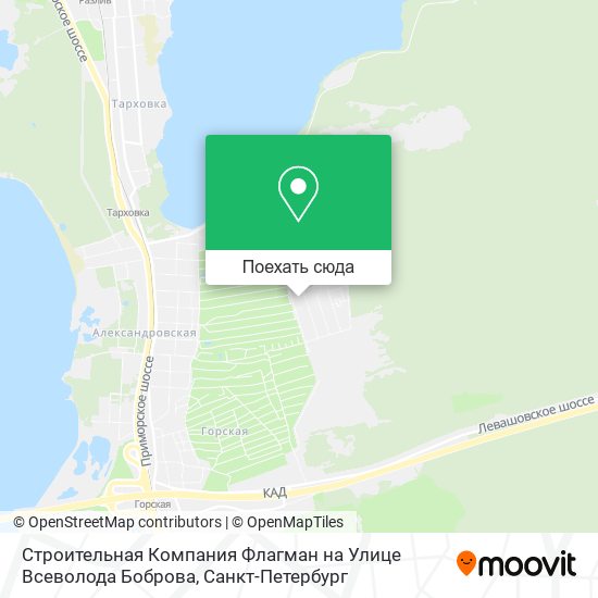 Карта Строительная Компания Флагман на Улице Всеволода Боброва