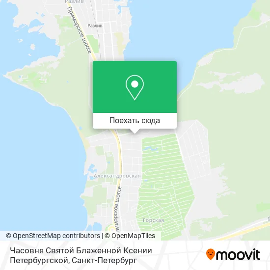 Карта Часовня Святой Блаженной Ксении Петербургской