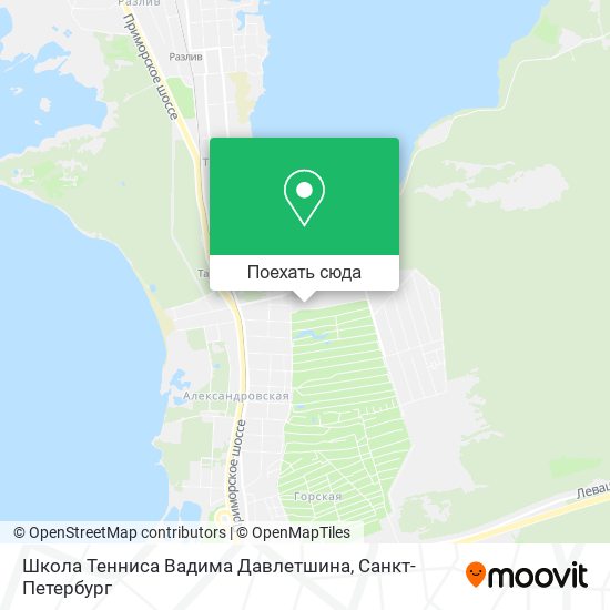 Карта Школа Тенниса Вадима Давлетшина