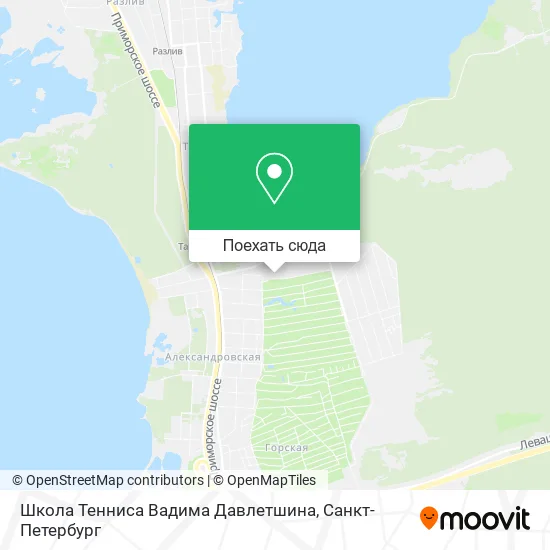 Карта Школа Тенниса Вадима Давлетшина